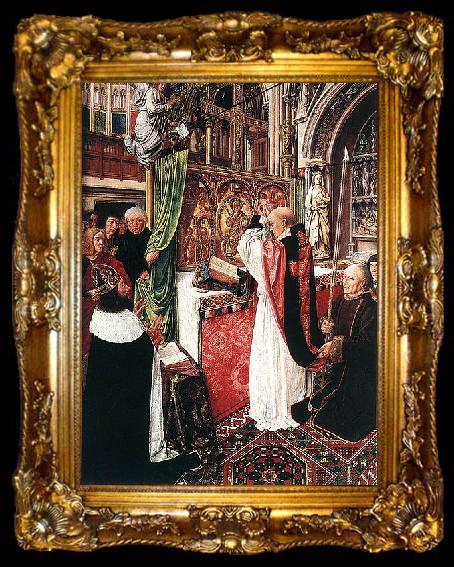 framed  Master of Saint Giles The Mass of St Gilles, ta009-2
